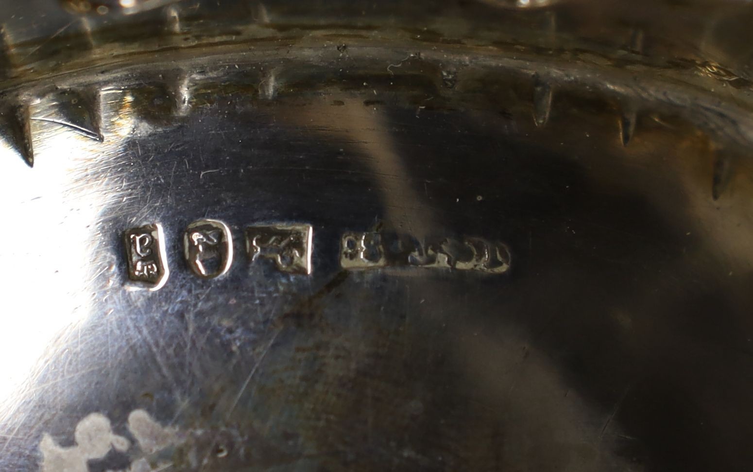 A George IV demi-fluted silver teapot, by John & Thomas Settle, Sheffield, 1824, gross weight 23.5oz (patch to base).